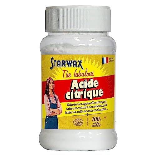 STARWAX THE FABULOUS - Acide Citrique - 400g- Détartre les Appareils Ménagers - Enlève le Calcaire - Fait Briller la Salle de Bains - 100% d'Origine Naturelle - - Fabriqué en France