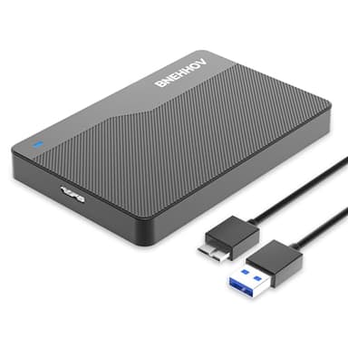 Disques durs externes 500Go USB 3.0 Hard Disk External Memory Portable 2.5 inch HDD Compatible avec PC, Laptop,PS4,Windows,Mac (Noir)