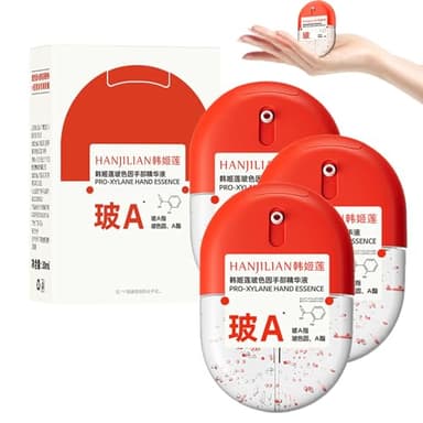 Sérum pour les mains à l'acide hyaluronique hautement hydratant Hankylin, crème pour les mains hydratante anti-âge 30 g, crème pour les mains hydratante à l'acide hyaluronique (3PC)