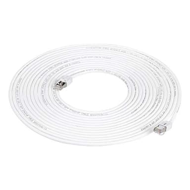 Amazon Basics Cat 7 RJ45 Câble Internet Haute Vitesse Gigabit Ethernet Patch, 1 pièce, 15 m, Blanc