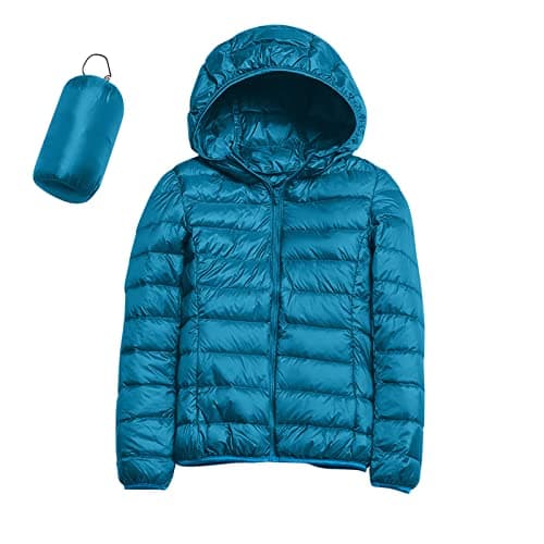 Doudoune Légère Femme Hiver Veste à Capuche Pliable Fine Ultralight Grande Taille Puffer Jacket Blouson Duvet Plume Oversize Doudounes de Randonnée