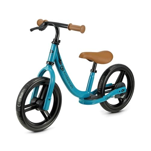KINDERKRAFT Space 2 Vélo sans Pédales, Bébé, Évolutif, Draisienne en Métal, Deux Roues, Siège Réglable, Poids léger, 3,6kg, 80 cm et Jusqu’à 35 kg, Bleu