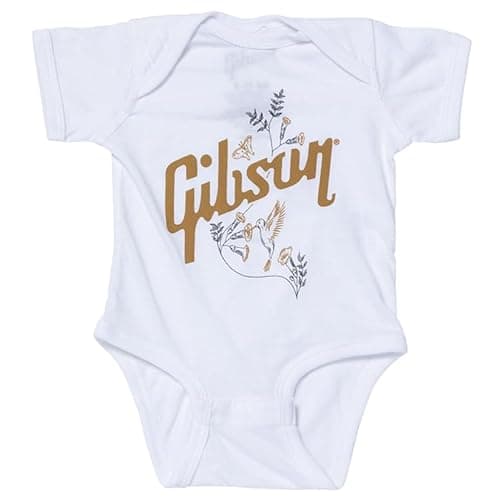 Gibson Hummingbird Onesie (Blanc), Blanc., 3-6 mois