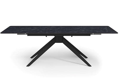 Meublissime Vittoria - Table à Manger Extensible en céramique - L 180/240 - Céramique Anthracite