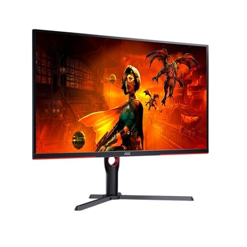 AOC Gaming U32G3X - 32 pouces 4K UHD Monitor, 144Hz, IPS, 1ms GTG, G-Sync Compatible, Low input Lag, HDR400, Réglable en hauteur (3840 x 2160, HDMI 2.1 / DP 1.4 )