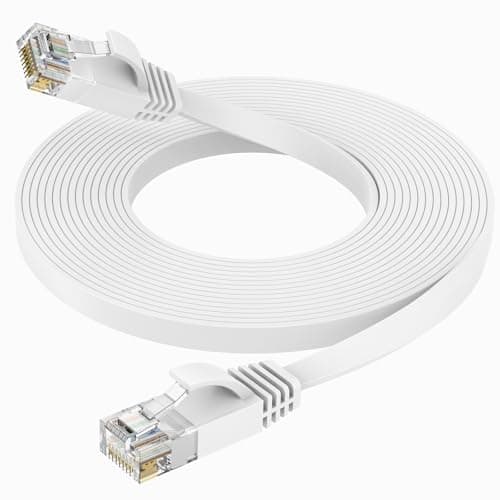 Ercielook Câble Ethernet 5m Cat6 - Rj45 Plat Lan 1000 Mbit/s Câble Internet pour Routeur Switch PC Portable Smart TV