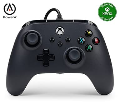 Manette filaire PowerA pour Xbox Series X|S - Noir, manette de jeu vidéo filaire, compatible avec Xbox One
