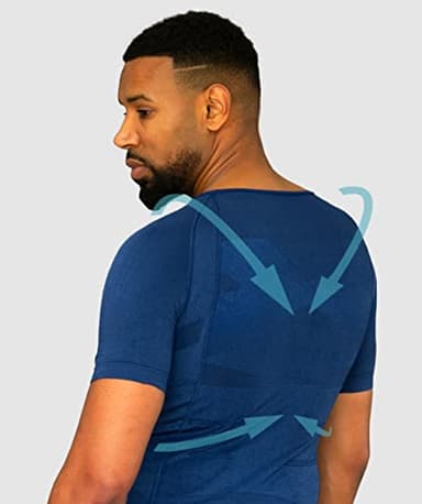 Smart-Shirt® T-shirt Intelligent | Correcteur de Posture | Anti Mal de Dos | Redresse Dos et Epaules | Confort Extrême | Stimule les Muscles