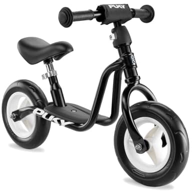 PUKY LR M | Draisienne dès 2 Ans | Jouet Enfants 2 Ans | Vélo bébé équilibre | Trottinette avec Repose-Pieds | Véhicule d'apprentissage avec poignées sécurité | Guidon et Selle réglables (Negro)