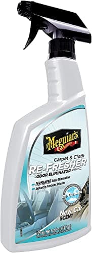 Meguiar's G180724EU Aérosol Éliminateur d’Odeur - Senteur Véhicule Neuf - 709 ml, Blanc,Noir