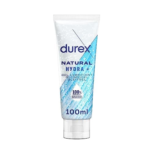 Durex - Gel Lubrifiant 100% d'origine Naturel - Hydratant à l'Acide Hyaluronique - 100ml