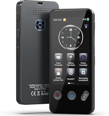 EFOTIML F13 Appareil de traduction de langue AI, traducteur intelligent IA de 143 langues avec, traduction hors ligne et traduction bidirectionnelle instantanée, cadeaux de voyage d'affaires