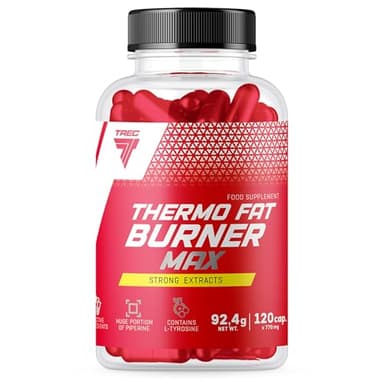 Brûleur de graisse thermique Max 120 comprimés Trec, améliore le métabolisme des calories et des graisses, complexe thermogène naturel