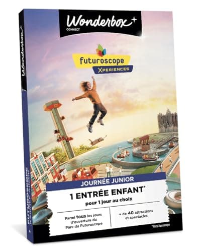 Futuroscope - Journée Junior - Coffret Cadeau - Ticketbox - Idée Cadeau Divertissement