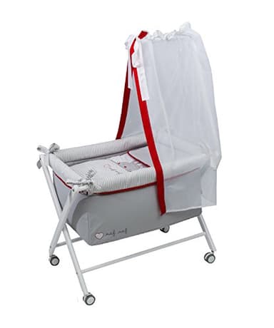 Naf Naf Berceau + Textile Y Velo Rabbit, Couleur Rouge, 55 x 72 x 90, 8000 g