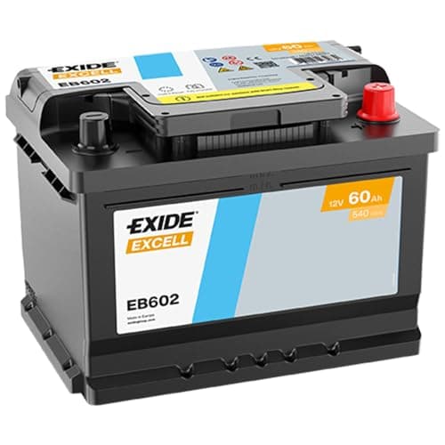 EXIDE Excell EB602 Batterie de Voiture 60Ah 540A