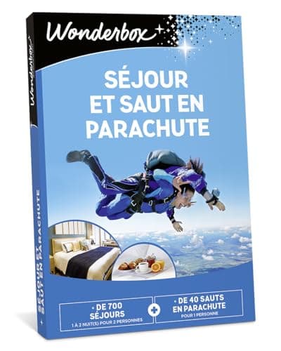 Wonderbox Séjour Et Saut en Parachute - Coffret Cadeau Idée Cadeau Séjours