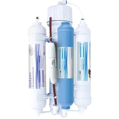 Geekpure Système de filtre à eau portable osmose inverse pour aquarium 4 étages avec filtre DI-100GPD