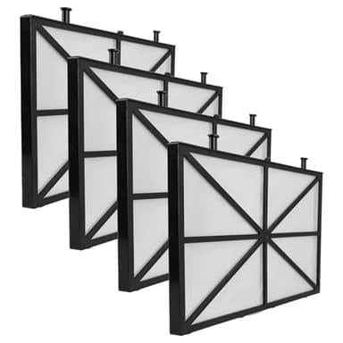 vhbw 4X Filtres Compatible avec Dolphin Zenit 30, 20, 15, 10 aspirateur, Nettoyeur Piscine - Coussinets, 26,5 x 15,8 x 1,1 cm