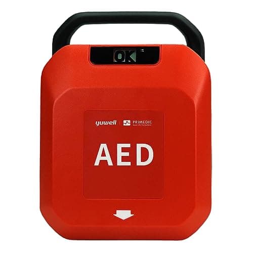 Primedic HeartSave YA Défibrillateur de premiers secours, pour amateurs et professionnels, avec décharge automatique, garantie du fabricant de 8 ans, Langues: Allemand/Anglais/Français/Italien