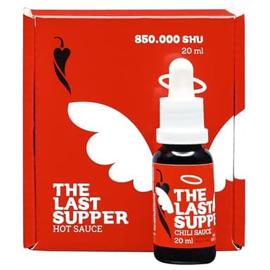 The Last Supper 20 ml – Sauce Piquante Extrême Trinidad Scorpion – 850 000 SHU – Le Défi Ultime pour les Amateurs de Piment & Aventuriers Scoville