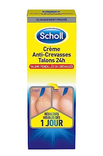 Scholl Crème Pieds Anti-Crevasses Talons fendillés ou crevassés 24h 60ml