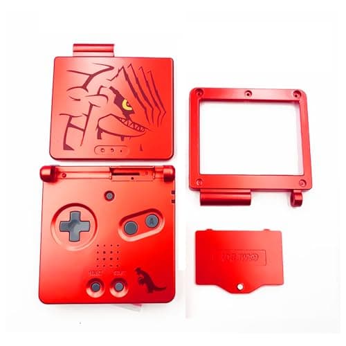 Valley Of The Sun GBASP Groudon Ensemble de coques de rechange pour console Gameboy Advance SP Rouge