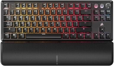 Corsair K70 Pro TKL RGB Clavier de Jeu Magnétique Mécanique Filaire - Commutateurs MGX Hyperdrive Prélubrifiés - Déclenchement Rapide à Effet Hall-Effect - 8000Hz Hyper-Polling - QWERTY NA -