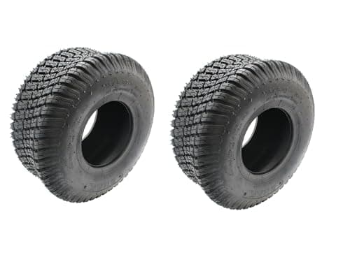 SECURA 2 pneus 15x6.00-6 compatibles avec diverses tondeuses autoportées et tracteurs de pelouse