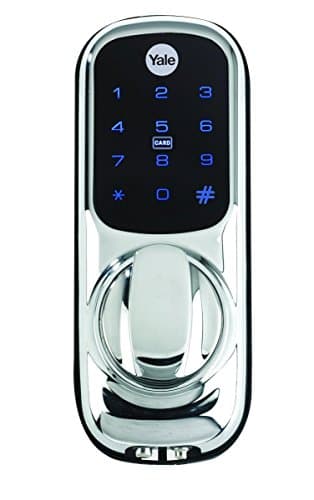 Yale Smart Living YD-01-CON-NOMOD-CH Keyless Connected Ready Smart Door Lock,Touch Keypad, Pin Code Access Lock, Thumbturn Operation, Nightlatch, Chrome Colour, Works With Alexa