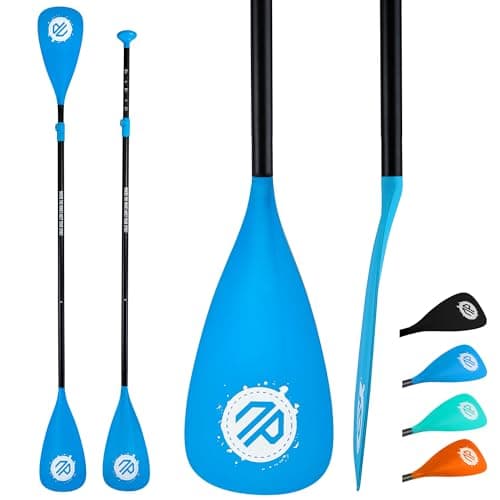 niphean Pagaie Paddle, Pagaie Kayak en 3 et 4 Pièces Détachables et Flottantes, Sup Paddle réglable de 198 à 218 cm, Rames Durables