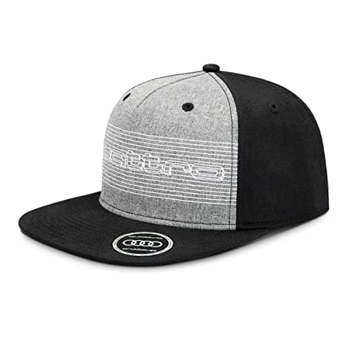 Audi collection 3132102500 Casquette de Baseball Quattro-Noir, 55-59 Mixte