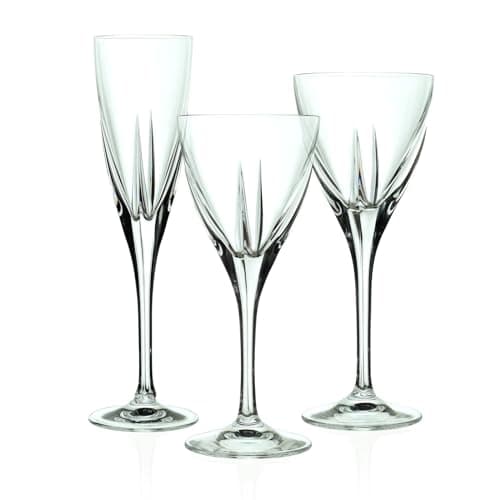 Rcr Fusion Service à verres en verre transparent 18 pièces