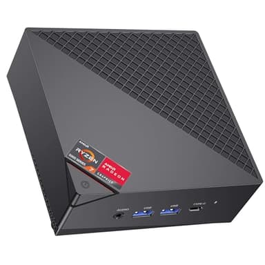 ACEMAGICIAN AM06PRO Mini PC, AMD Ryzen 7 5825U (8C/16T, jusqu'à 4.5 GHz), 16Go DDR4 RAM 512Go M.2 SSD Mini Ordinateur avec Dual Ethernet/4K UHD/WiFi 6/BT5.2/Type-C