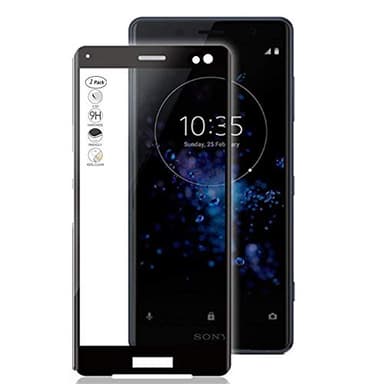 HERCN Sony Xperia XZ3 5.7" 3D Protection Écran,Ultra Mince 3D incurvé 9H Trempé Écran en Verre de Protection pour Sony Xperia XZ3 Smartphone (Noir & 1 Pack)