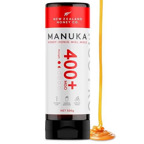 Miel de Manuka MGO 400+ de New Zealand Honey Co. | Actif et brut | Fabriqué en Nouvelle-Zélande | 500g