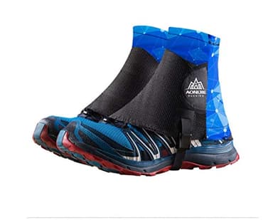 AONIJIE 1 Paire Unisexe Guêtres Randonnée Guêtres jambières à l'air libre à la cheville Randonnée (Bleu)