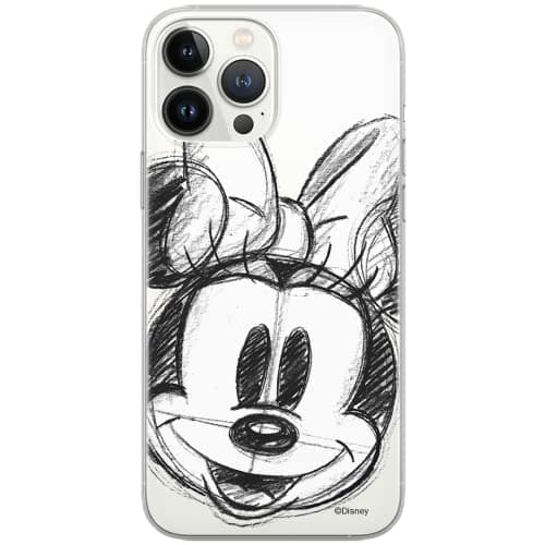 ERT GROUP Coque de téléphone Portable pour Iphone 13 Pro Max Original et sous Licence Officielle Disney Motif Minnie 012 Parfaitement adapté à la Forme du Portable, partiel imprimé, DPCMIN3466, Clear