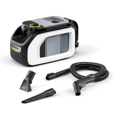 Kärcher Shampouineuse SE 3 Compact, Aspiration : 500W, Réservoir Eau : 1,7L, Surface : 2,76m2, Poids : 4,1kg, Flexible d'Aspiration, Buses de Lavage : Tissus et Fentes