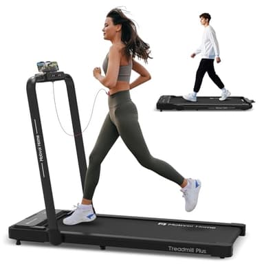 Mobvoi Home Tapis de Course Plus Pliable, 3 en 1 Tapis de Marche électrique, Tapis de Marche Bureau，2,5HP, 12 km/h 120 kg Machine de Marche pour la Maison,Haut-Parleur Tapis Roulant