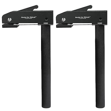 JidRMC 2 Pièces Ensemble Pince Fixation Travail Bois Réglable, 20 mm Serre Joint Menuisier, Colonne de Support pour Perceuse pour Sculpture sur Bois, Routage, Ponçage (1)