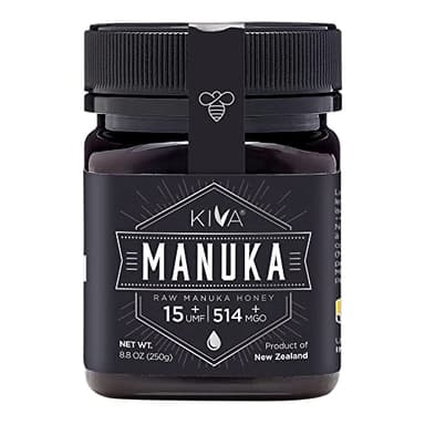 Miel de Manuka non pasteurisé Kiva, certifiée UMF 15+ (MGO 514+) - Nouvelle Zélande (250 g)
