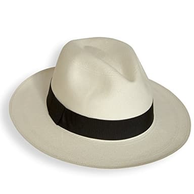 Véritable Chapeau Panama Fino Tumi Pliable/Roulable