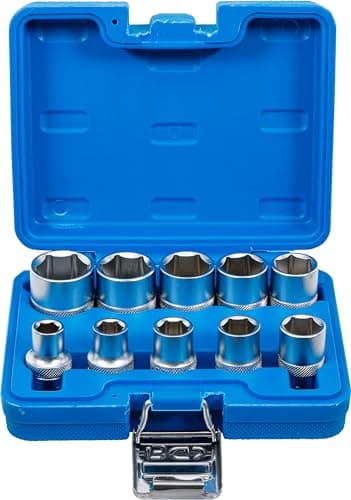 BGS 2434 | Jeu de Douilles, six pans | 12,5 mm (1/2") | en pouces | 10 pièces