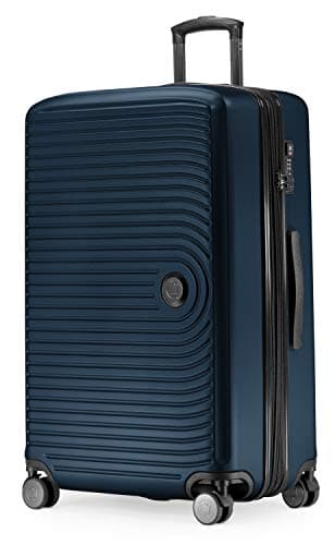 Hauptstadtkoffer Mitte - Grande Valise Rigide, TSA, 4 Roulettes, Bagage en Soute avec Extension de Volume de 8 Cm, 77 Cm, 130 Litres, Bleu Foncé