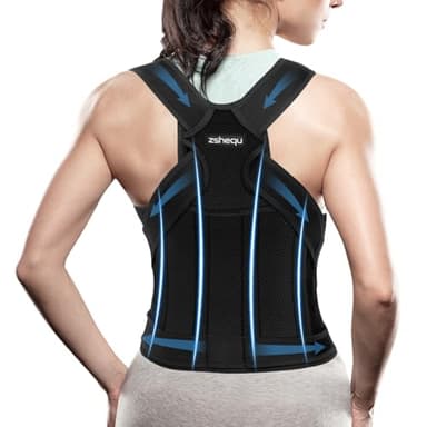 Posture Correcteur Dos Ceinture Femme: Ceinture Dorsale Dos Droit Homme - Maintien du Dos Cou et des Épaules - Réglable Invisible Shirt Redresseur de Dos - Redresse le Dos Soutien Orthese Sport M