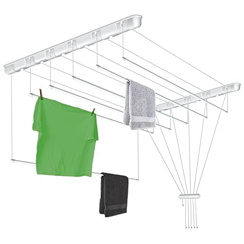 SEPIO Sèche-Linge de Plafond Blanc, Large