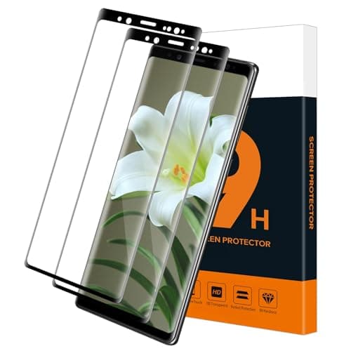 Carantee Verre Trempé pour Samsung Galaxy Note 8, 2 pièces sans bulles protection écran, 3D plein écran, Dureté 9H, pas de bulles, Anti-huile, Haute définition Samsung Note 8 vitre protection