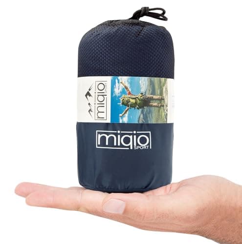 Miqio® Sac de Couchage 2 en 1 avec Fermeture éclair (Gauche ou Droite): Sac de Couchage Ultra-léger et Confortable pour Voyage et Couverture de Voyage XL en 1 – Sac de Couchage intérieur pour l'été