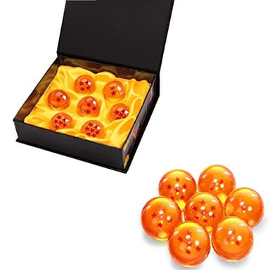BRone Dragon Balle, Dragon Ball Z 1 à 7 Etoiles Boules de Cristal Dragon Ball et Boîtes-Cadeaux pour Enfant Collection - 4.3CM
